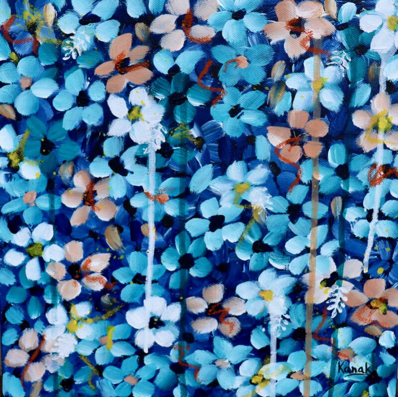 Blue Florals 1 - Image 3