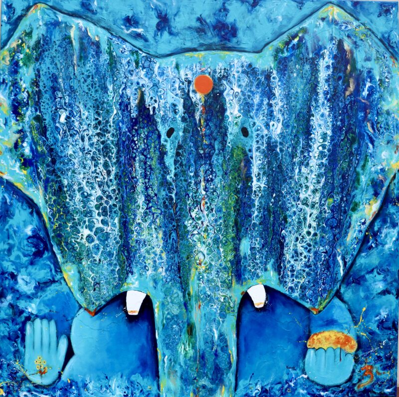 Ganesha in Blue – Kanak Kiran